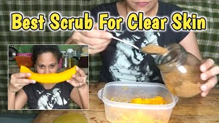 DIY Papaya and Sugar Scrub For Clear Skin