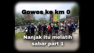 gowes ke sentul km 0, latihan nanjak