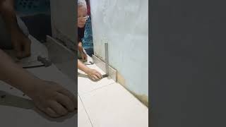 cara saya melepaskan cat lama didinding untuk nempel lis dinding #shorts_video