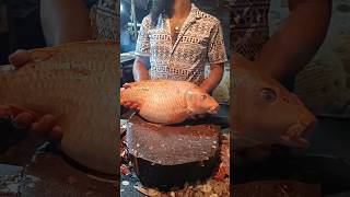 Amazing Big Egged Carp fish cutting 🔥| fish Carp 🔪 skills in dawdi market Mahesh fish Shop #shorts