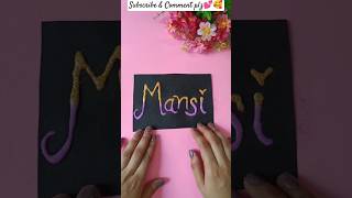 😱 Asa Nameart khi ni dekha hoga🤩💕 #diycalligraphy #diy #artandcraft  #youtube #yt #shorts #name