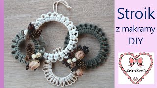 Stroik z makramy (z naturalnym suszem) DIY