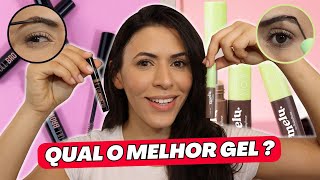 Full Brow Gel Ruby Rose x Fiber Gel Melu: COMPARANDO GEL DE SOBRANCELHAS #Batalha | Make com Lari