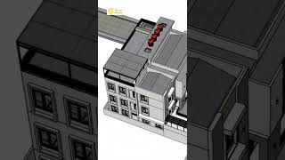 Desain Rumah Kost Modern Tropis 3 Lantai