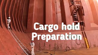 Cargo Hold Preparation | Scraping loose Paint / Rust.| Bulk Carrier @miaayesiaconsigo6209