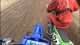 First Time Ever Riding Big Bike Junior At Moto Pacific!