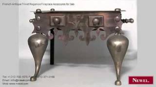 French Antique Trivet Regence Fireplace Accessories for