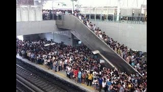 3分鐘看北京地鐵究竟有多擠？ ！|How crowded is the Beijing subway? !