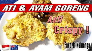 Sekali celub Lansung keriting ati & ayam goreng asli crispy favorit keluarga