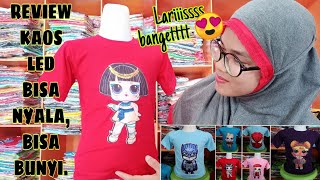 KAOS LED ANAK. BISA NYALA DAN BISA BUNYI. LARIS BANGET !!!