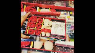 Fragrance gift with teddy and ring box