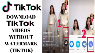 How to Download TikTok Videos Without Watermark || tiktok