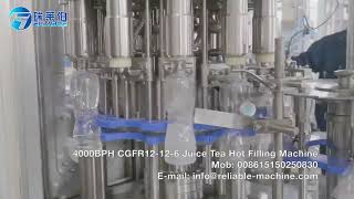 Reliable Machine, 4000 bottles per hour CGFR12-12-6 high quality JUICE filling machine