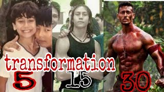 tiger shroff transformation tiger shroff body transformation tiger shroff new movie transformation