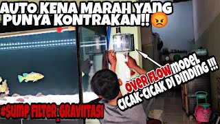 Pertama diYoutube!!! Instalasi Pemipaan BOX Over flow Nempel Tembok. || Sump filter model gravitasi.