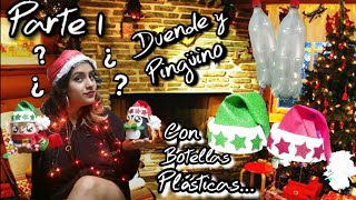 Gorros Navideños con Botella Plástica- PARTE 1 #navidad #diy #manualidades