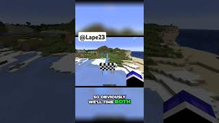 what's faster a max speed new snapshot Minecart or an ice boat #minecraft #shorts