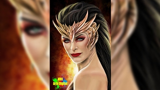 Milla Jovovich / SpeedPaint / Evil Queen