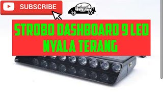 STROBO DASHBOARD 9 LED BIRU-BIRU