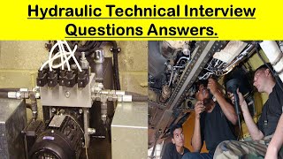 Interview Questions Answers on Hydraulic system||basic hydraulic interview