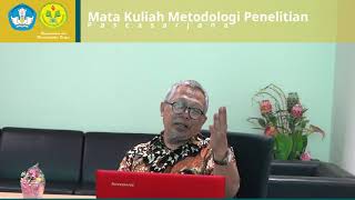 Mata Kuliah Metodologi Penelitian || Prof. Dr. M. Syarif Sumantri, M. Pd. || #2