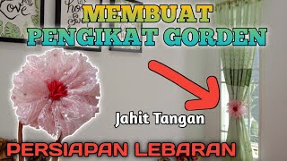 Membuat Tali Pengikat Gorden dari Kain Perca untuk Persiapan Lebaran 2020 || DIY kain perca