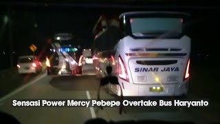 Pebepe Kejar Overtake Haryanto Sensasi Kecepatan Bus Pelita Baru Prima Mercy Balap