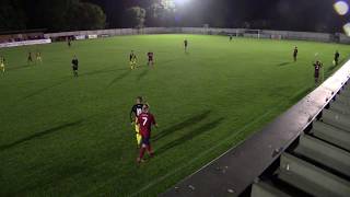 Kane Farrell playing left back in no3 for biggleswade United V St Margaresbury dudly cup 29 08 2017