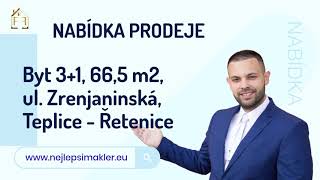 Prodej bytu 3+1/L, 66,5 m², Teplice, ul. Zrenjaninská