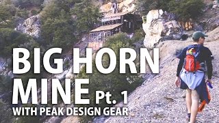 Taking my Peak Design Gear up Big Horn Mine