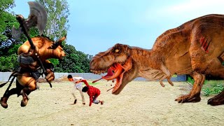 Dainosaur VS monster figth attack video || official trailer || Jurassic world movie #trexchase