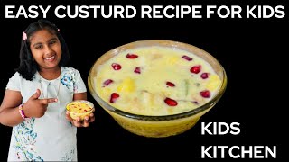 Mixed fruit custard || easy and simple fruit custard recipe for kids