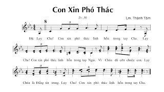 Con Xin Phó Thác - Thánh Vịnh 30 (Sáng Tác: Lm Thành Tâm) - Ca Len Di | Lyrics