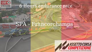 Assetto Corsa Competizione  6 hours endurance race SPA - Francorchamps