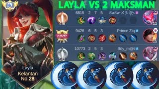 LAYLA VS KARRIE❗BUILD ONE SHOT ENEMY DELETE! easy gameplay | build top 1 global Layla