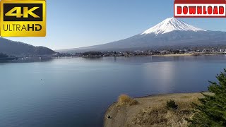 🎁4K Mount Fuji and Kawaguchiko lake Kawaguchiko Yamanashi prefecture | DAILY NATURE FOOTAGE