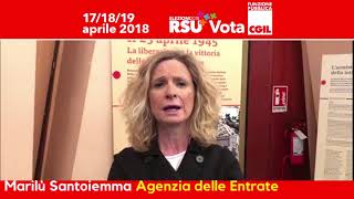 Marilù Santoiemma candidata FP CGIL per le elezioni RSU della Agenzia delle Entrate di MIlano