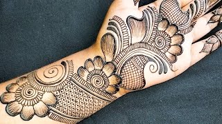 Simple 😍 And Easy😍Mehndi Design||Amazing Front Hand Arabic Mehndi Design||New Stylish Mehndi Design