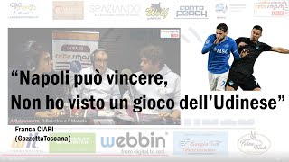 Napoli: Conte deve superare la fisicità dell'Udinese