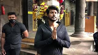 hero Sandeep kishan simhachalam Swamy darshan