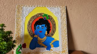 CLAY WORK _KRISHNA|wall decoration idea|Krishna step by step tutorials..#clayart#krishna #artbypreyo