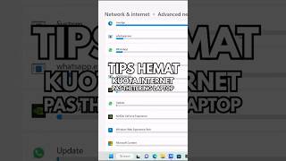 Tips Hemat Kuota Wifi di Laptop #ngeshortsbareng #tips #windows