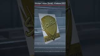 Sticker | shox (Gold) | Krakow 2017