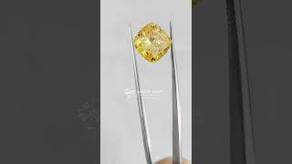 1 CT To 5.00 CT Cushion Cut Yellow Labgrown Loose Diamond