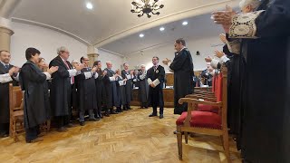 Imposición Cruz San Raimundo al ex presidente de la Audiencia de Salamanca