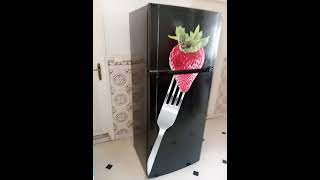 #habillage #coloring #decoration #frigo #metal #تغليف #noir #artist #fraises #noir