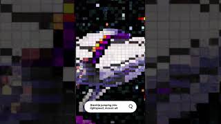 Asking AI to create mosaic art of starship jumping into lightspeed. #ai #art #short