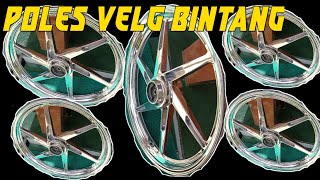 cara poles velg bintang || cara poles velg balok caswel