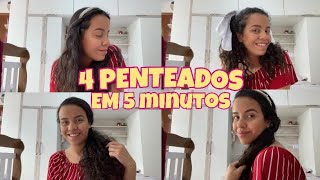 4 PENTEADOS RÁPIDOS E FÁCEIS em 5 minutos 😍 | Gabi de Paula