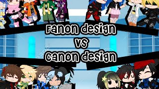 ||Fanon design vs canon design||🍀challange🍀||✨💫Stars squad💫✨||